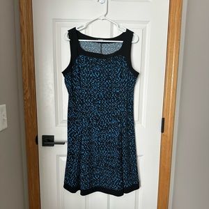 Black and blue sleeveless dress by Chaps. Size L/12-14.